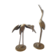 Brass heron duo