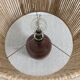 Vintage stoneware lamp and jute rope