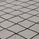 Handmade white and black Berber carpet 245x156cm