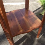 Gueridon Art Deco in fruit wood and mahogany