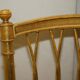Spencer family gilded wooden bergère bench chair