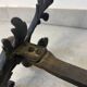 Beautiful pair of bronze andirons - 19th century
