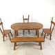 Vintage brutalist dining set, 1960s