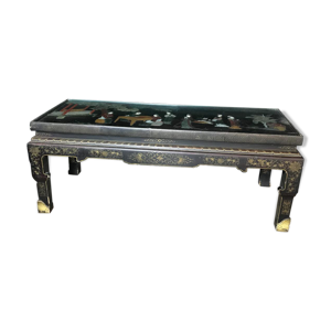 table basse avec incrustations