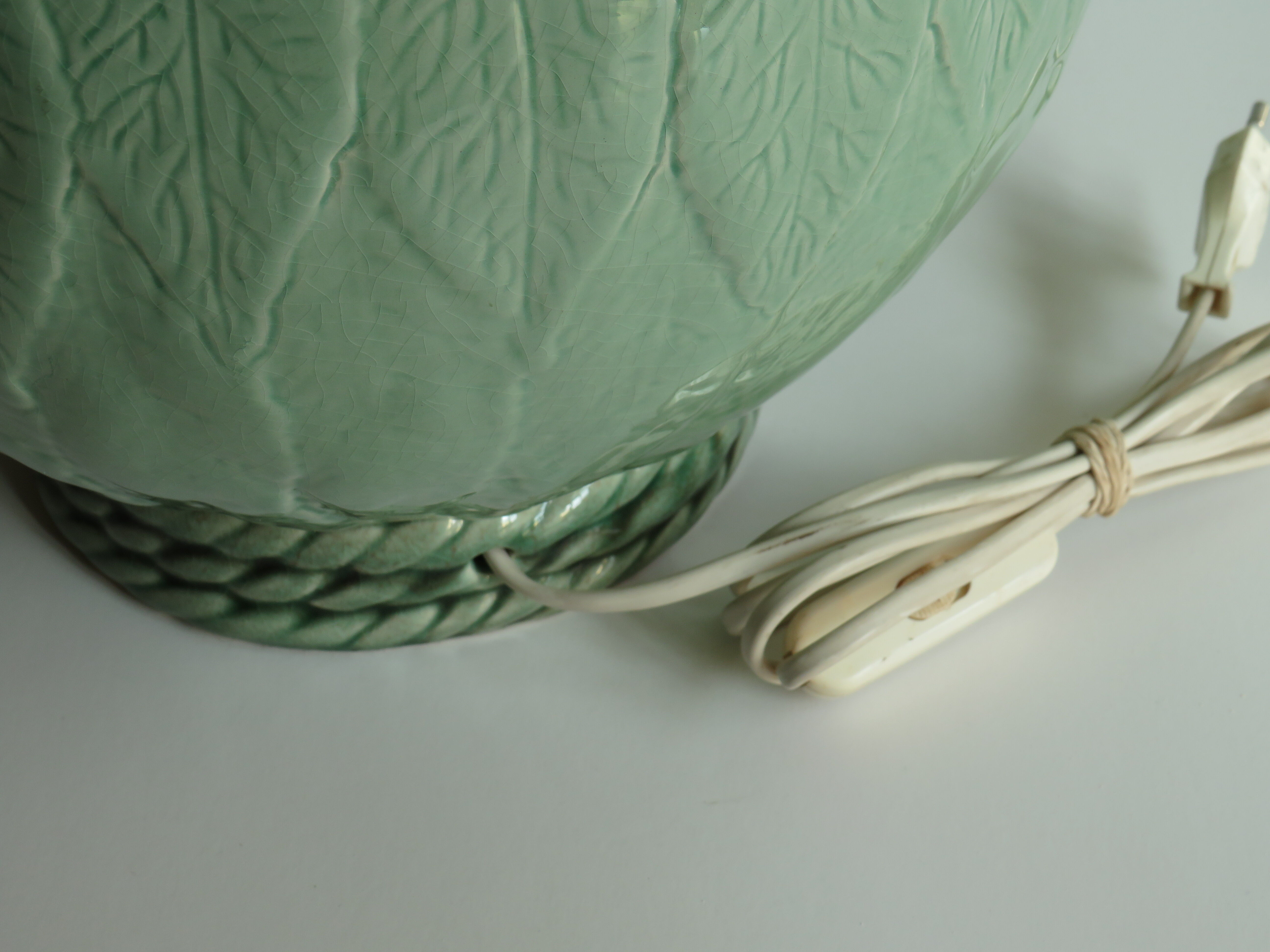 Vintage ceramic table lamp stand, France - Robert Kostka 1970.