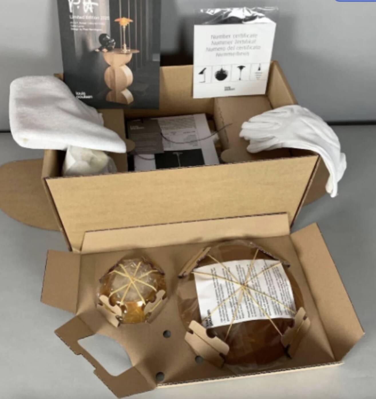 PH 2/1 Amber table lamp Poul Henningsen 1894-1967.