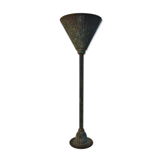 Skated iron candlestick
