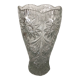 Ancien vase en verre taillé ciselé vintage