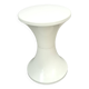 Tabouret en plastique blanc table à plantes vintage