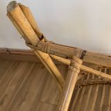 Fauteuil coquille en rotin