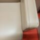 SUPERBE PAIRE DE FAUTEUILS EN CUIR POLTRONA FRAU MODELE THF COULEUR CREME