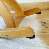 Vintage wooden rocking horse