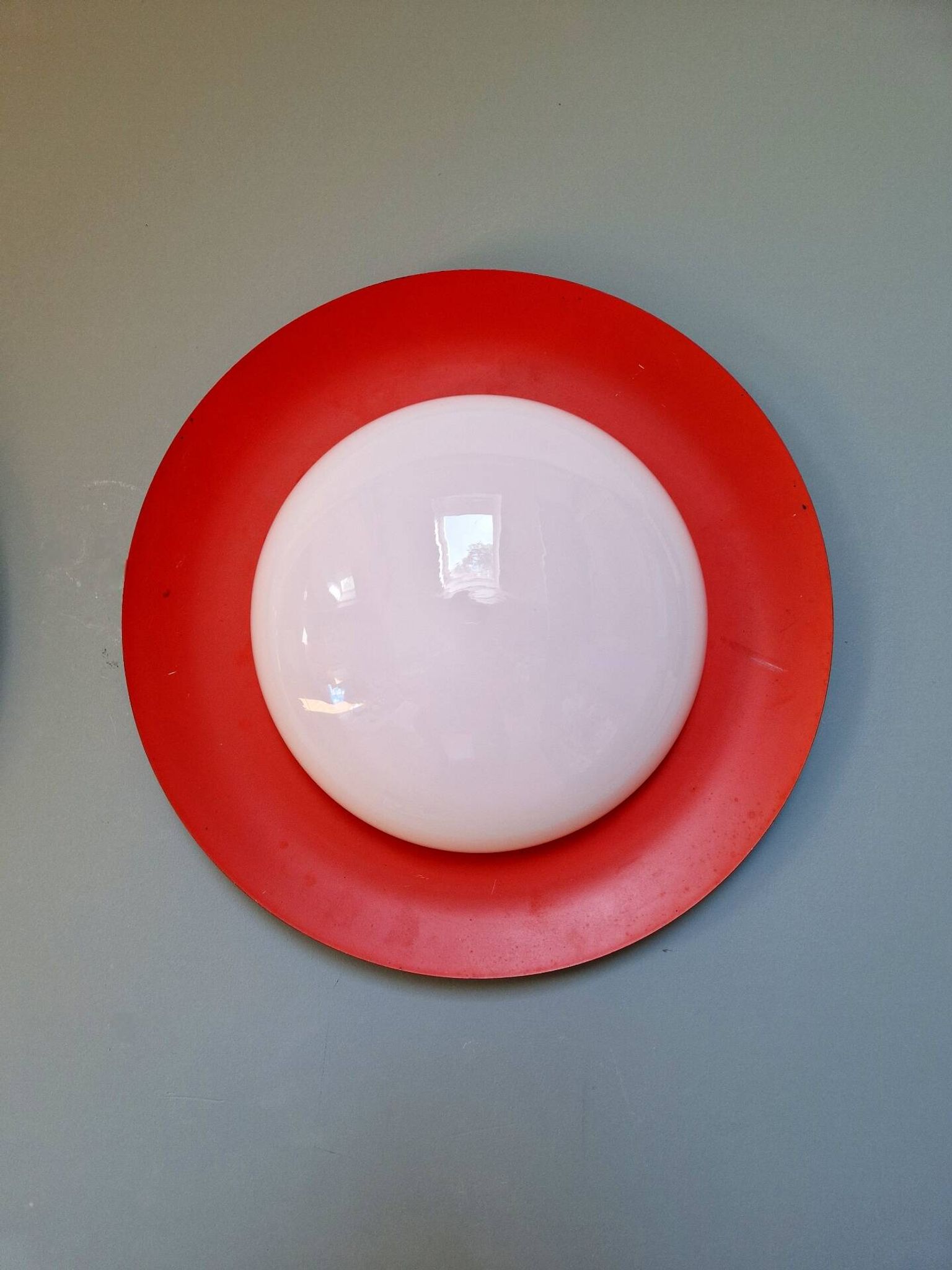 Paire d'appliques murales Space Age orange XXL, 1960