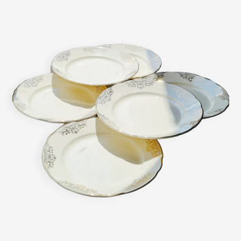 Set of 6 flat plates villeroy and boch