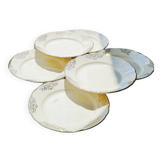 Set of 6 flat plates villeroy and boch