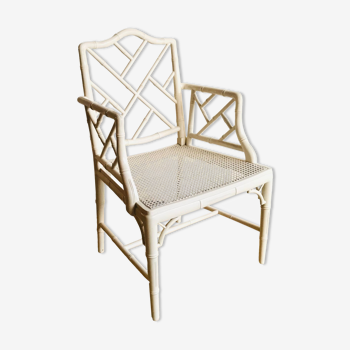 Armrest chair faux bamboo