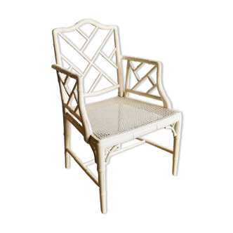 Armrest chair faux bamboo