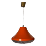 Space Age orange designer chandelier from the 70s