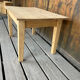 Raw wood coffee table