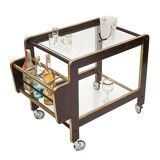 Desserte vintage à roulettes