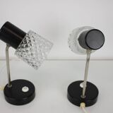 1960s Pair of Table Lamps by Kamenický Šenov, Czechoslovakia