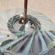 Copper and glass hanging lamp with his Ezan glass disc