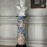 Pair of Columns Decorated with Fragments of Earthenware and Porcelain, Popular Art
