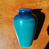 Turquoise and cobalt vase