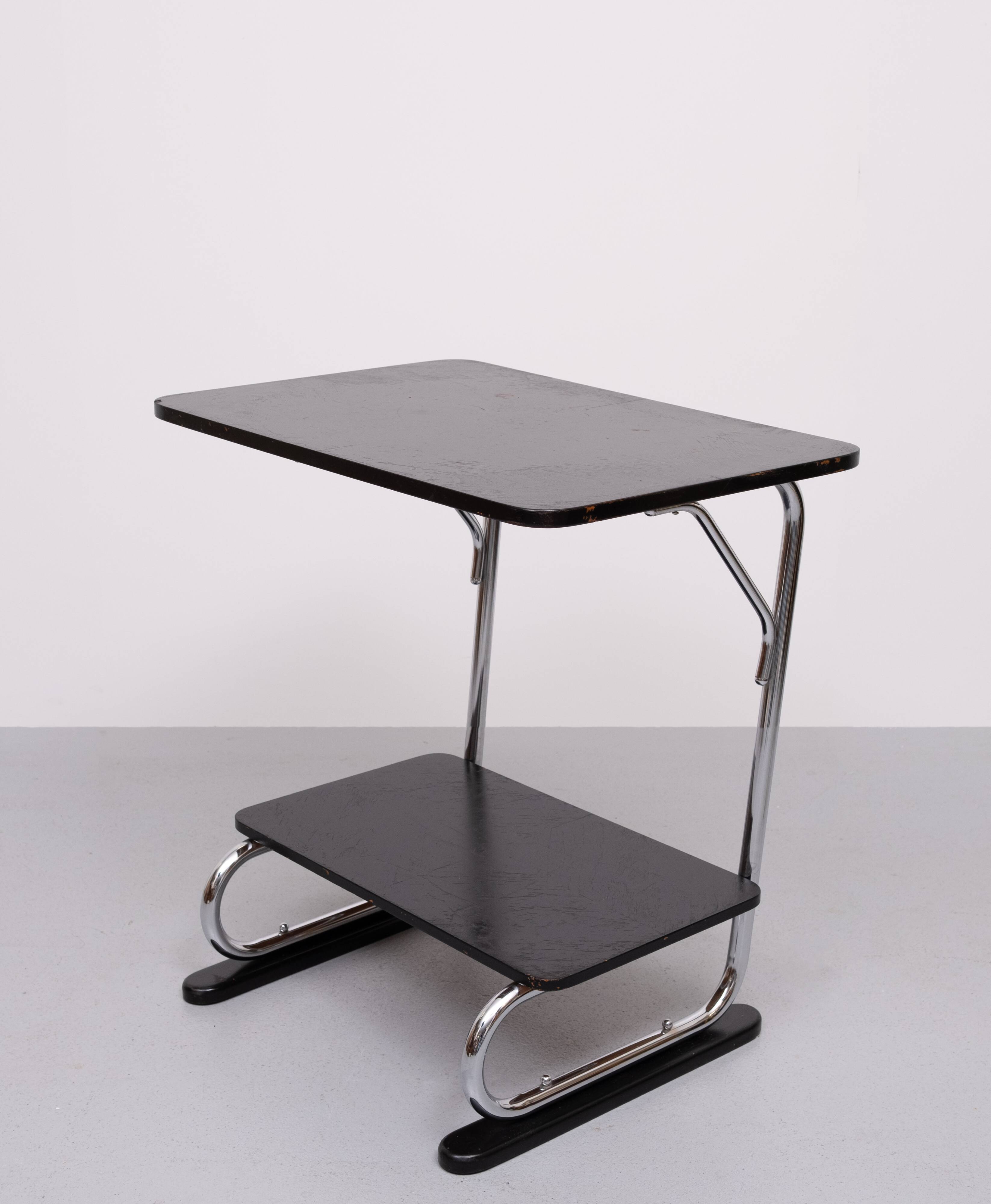 Bauhaus Chrome tube Tray Table 1930s Germany