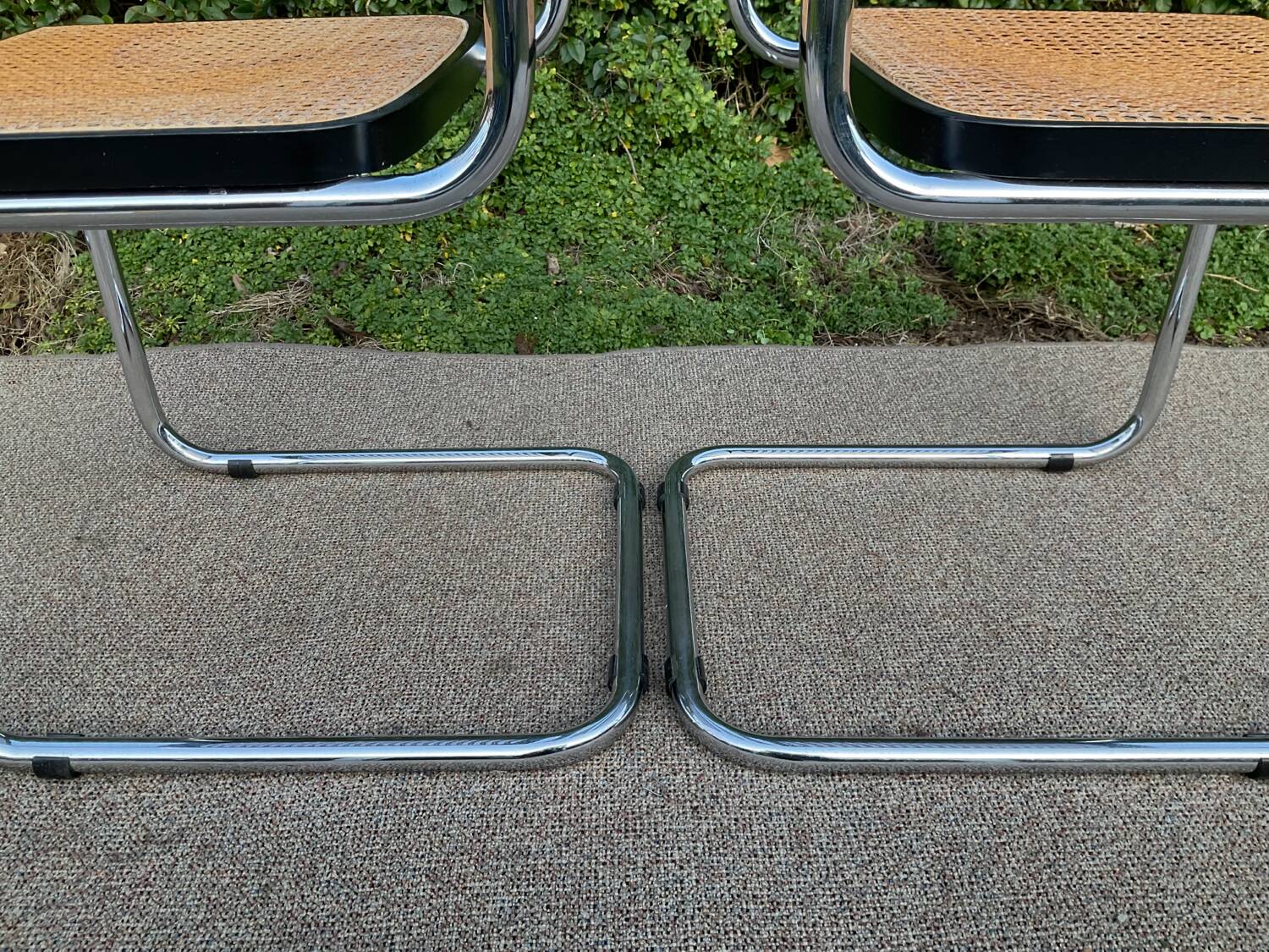 Pair of Marcel Breuer Cesca B32 chairs