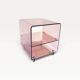 Vintage smoked plexiglass dessert trolley 70s by Michel Dumas