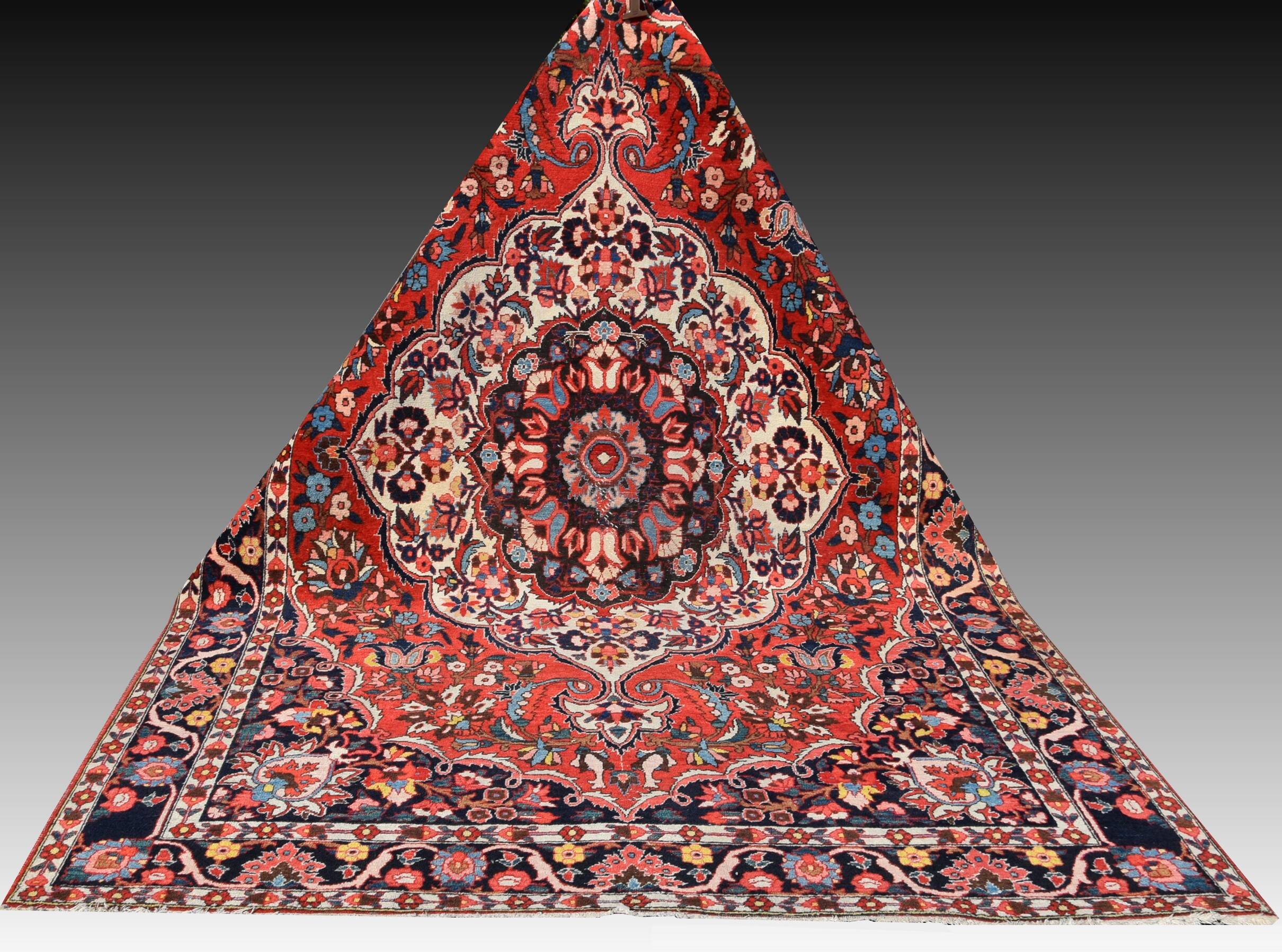 Persian Iran Saman Oriental Rug: 3.20 X 2.07 Meters - Made in