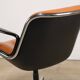 Charles Pollock leather office chair, Knoll edition, 1970