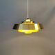 Une lampe suspendue danoise en laiton massif du milieu du siècle par Jo Hammerborg pour Fog & Mørup.