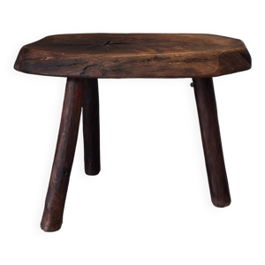 Banc brutaliste tripode - tronc