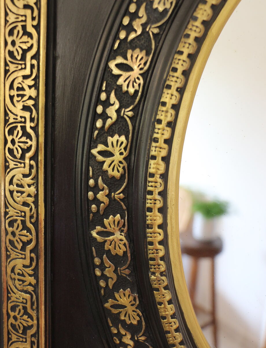 Napoleon III oval mirror - 55x45cm