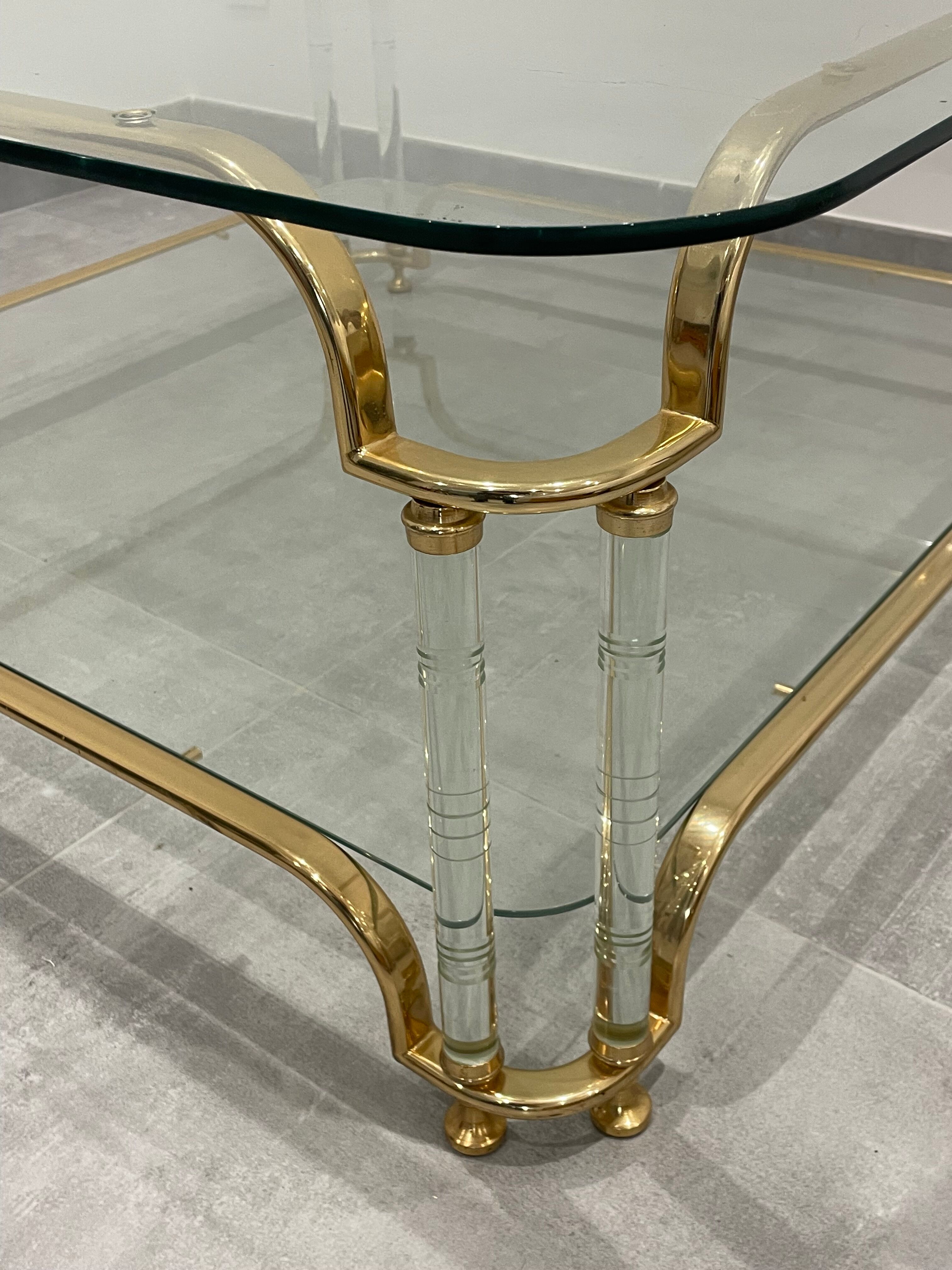 Coffee table Hollywood Regency, Italian of the 70s