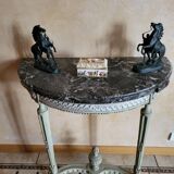 Louis XVI period console – Carved wood & Sainte-Anne marble – 18th century