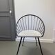 Vintage Corbeil armchair, iron, 1950s.