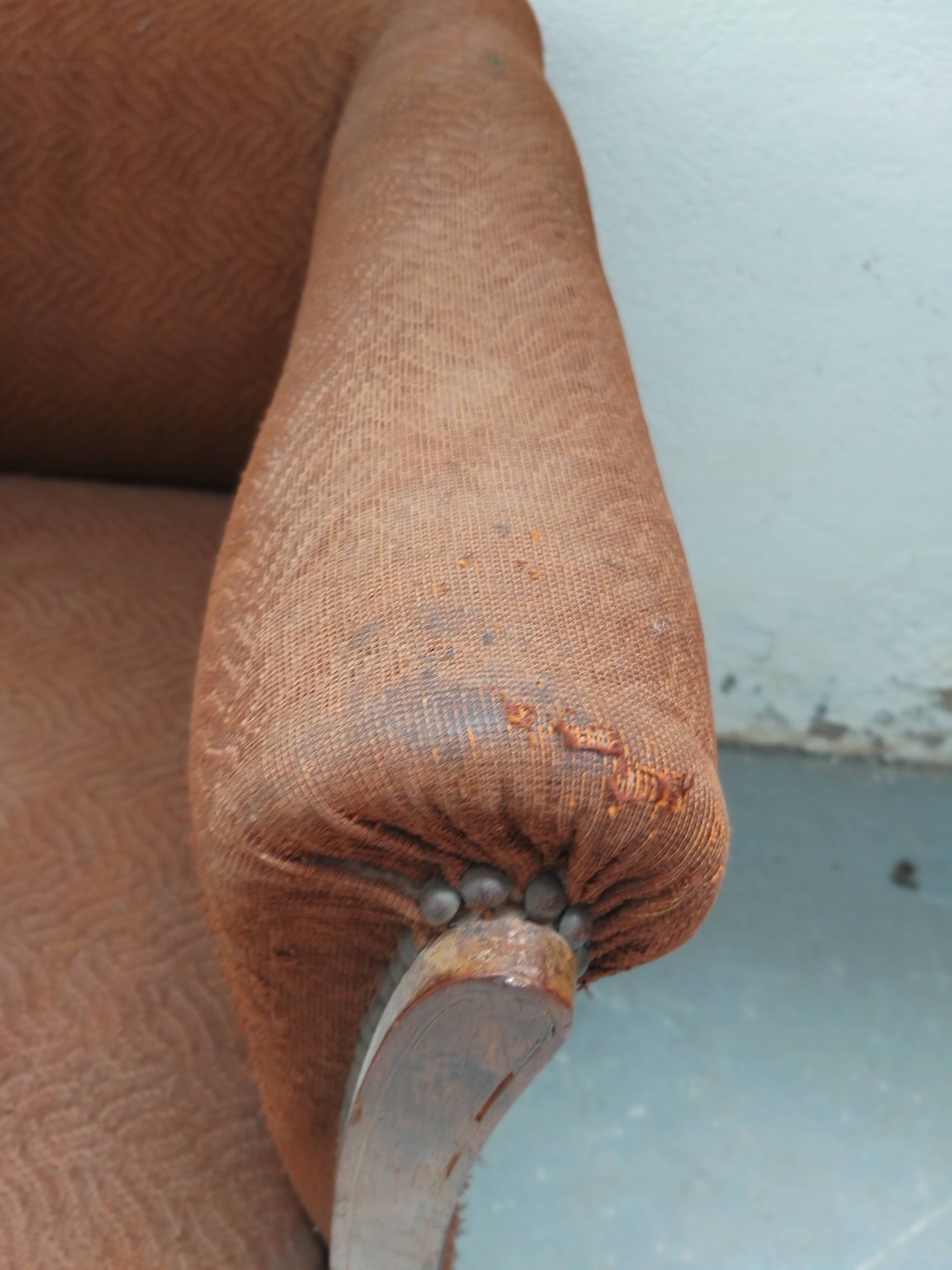 Convertible art deco armchair