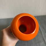 Orange ceramic vase, 1970s