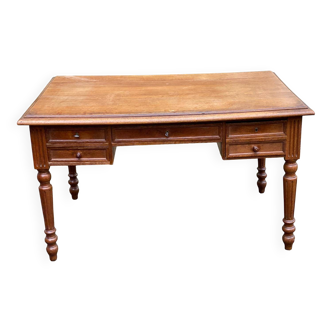 Louis XVI desk in solid oak from the 19th century.