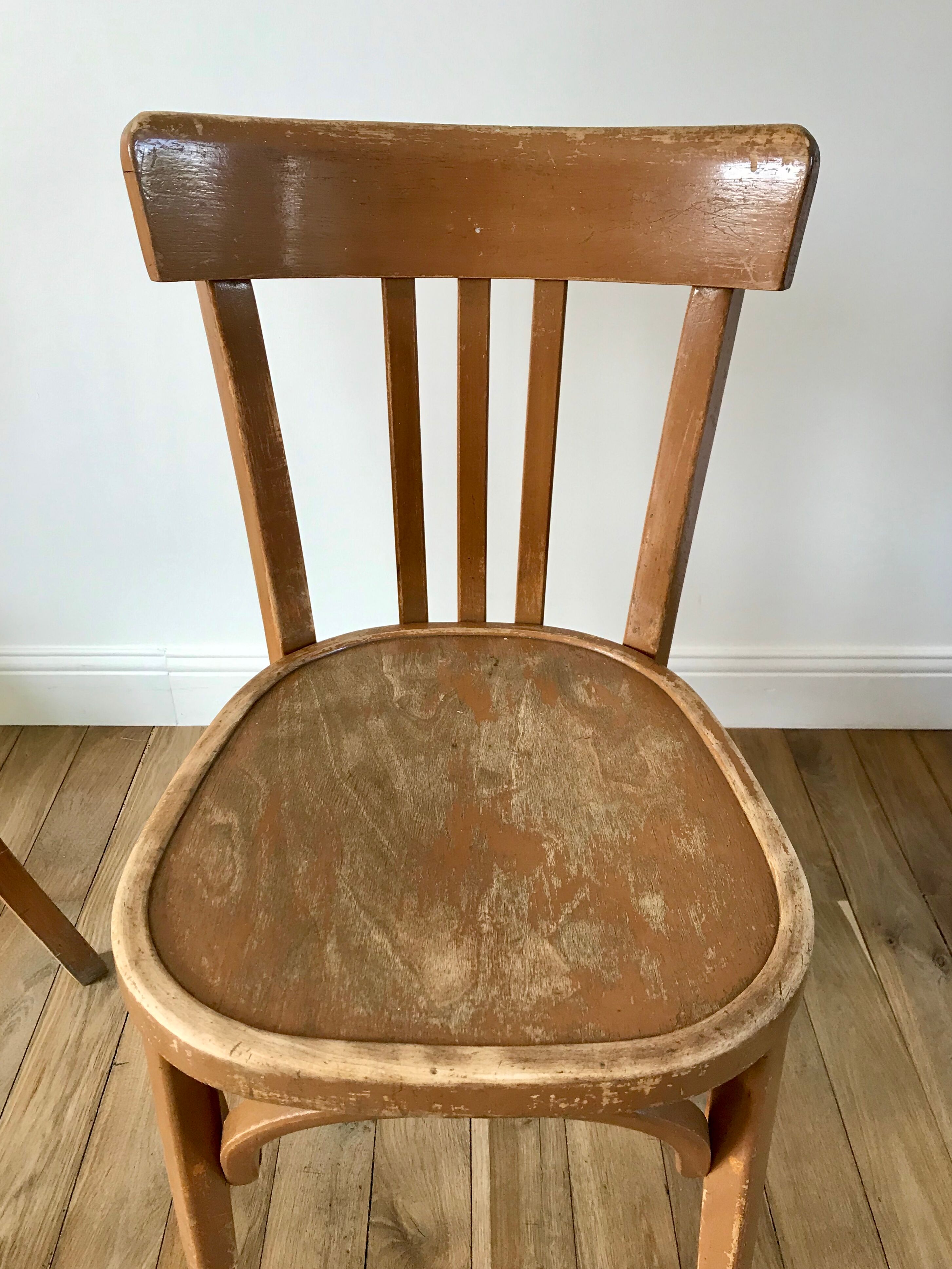Duo of bistro chairs style Baumann vintage 40s-50s