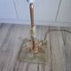Italian onyx and brass floor lamp