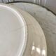 Toilet service in terre de fer longchamp cream with golden edging 40s-50s