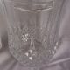 Pineapple-shaped glass bottle cooler with facets