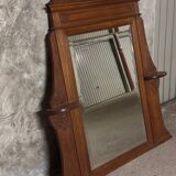 Molded and carved wooden trumeau