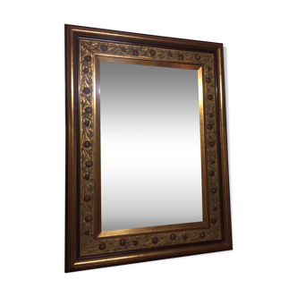 Golden polychrome mirror