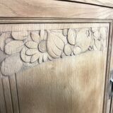 Art Deco oak buffet erased marble