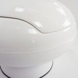 white lacquered "Egg" Lounge Chair
